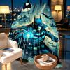 Batman Print Blanket - Soft & Comfortable, for Bedroom, Travel, Sofa, Home Decoration - Birthday Christmas Gift for Friend