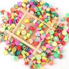 50/100/200 шт. Фруктовые бусины из полимерной глины, смешанные фруктовые бусины, разделительные бусины для браслета, ожерелья, изготовления ювелирных изделий