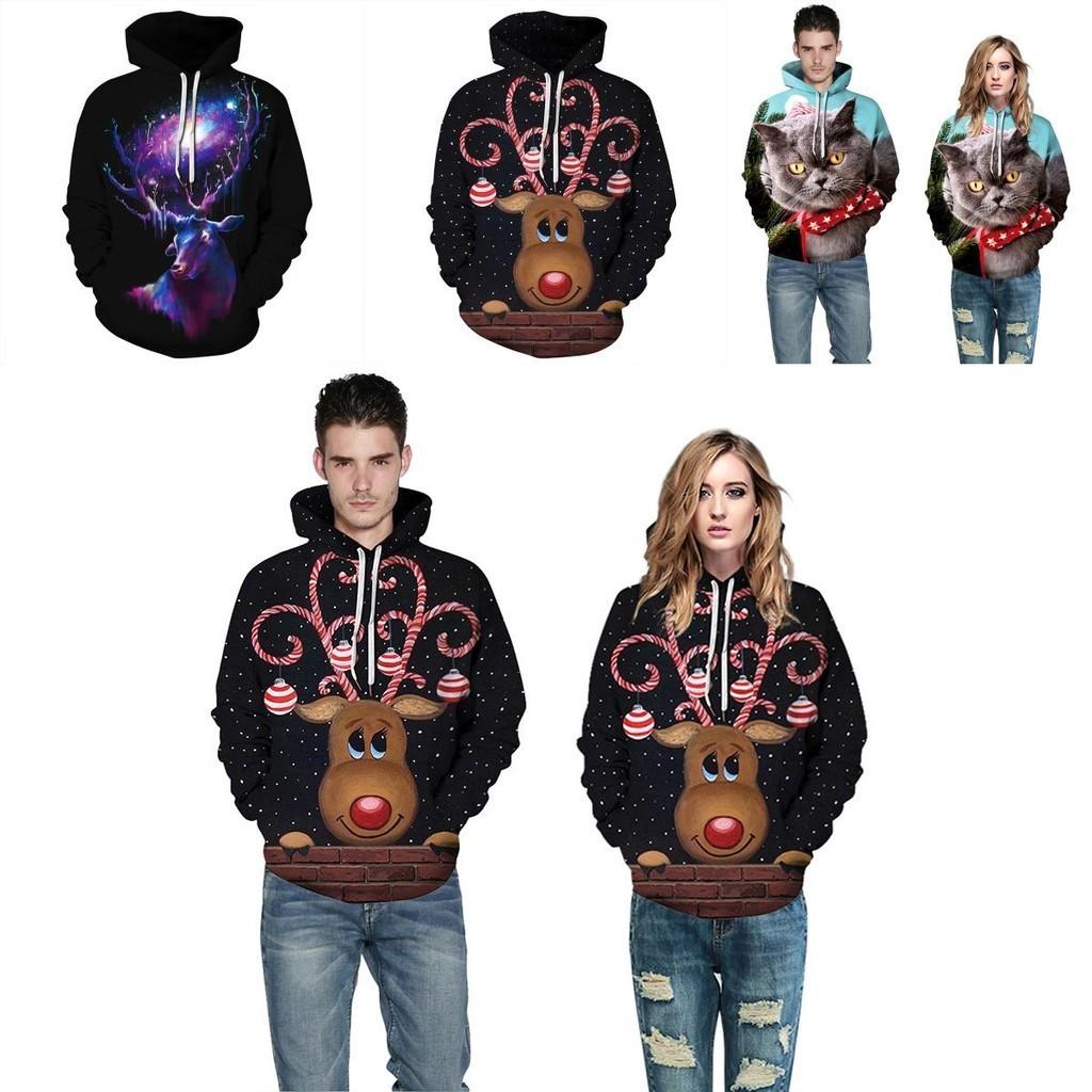 Unisex Christmas 3d Graphic Print Hoodie Sweatshirt With Soft And Comfortable Material