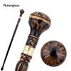 Black Brown Creative Round Wooden Fashion Walking Stick Decorative Cospaly Wood Walking Cane Halloween Mace Wand Crosier 95cm