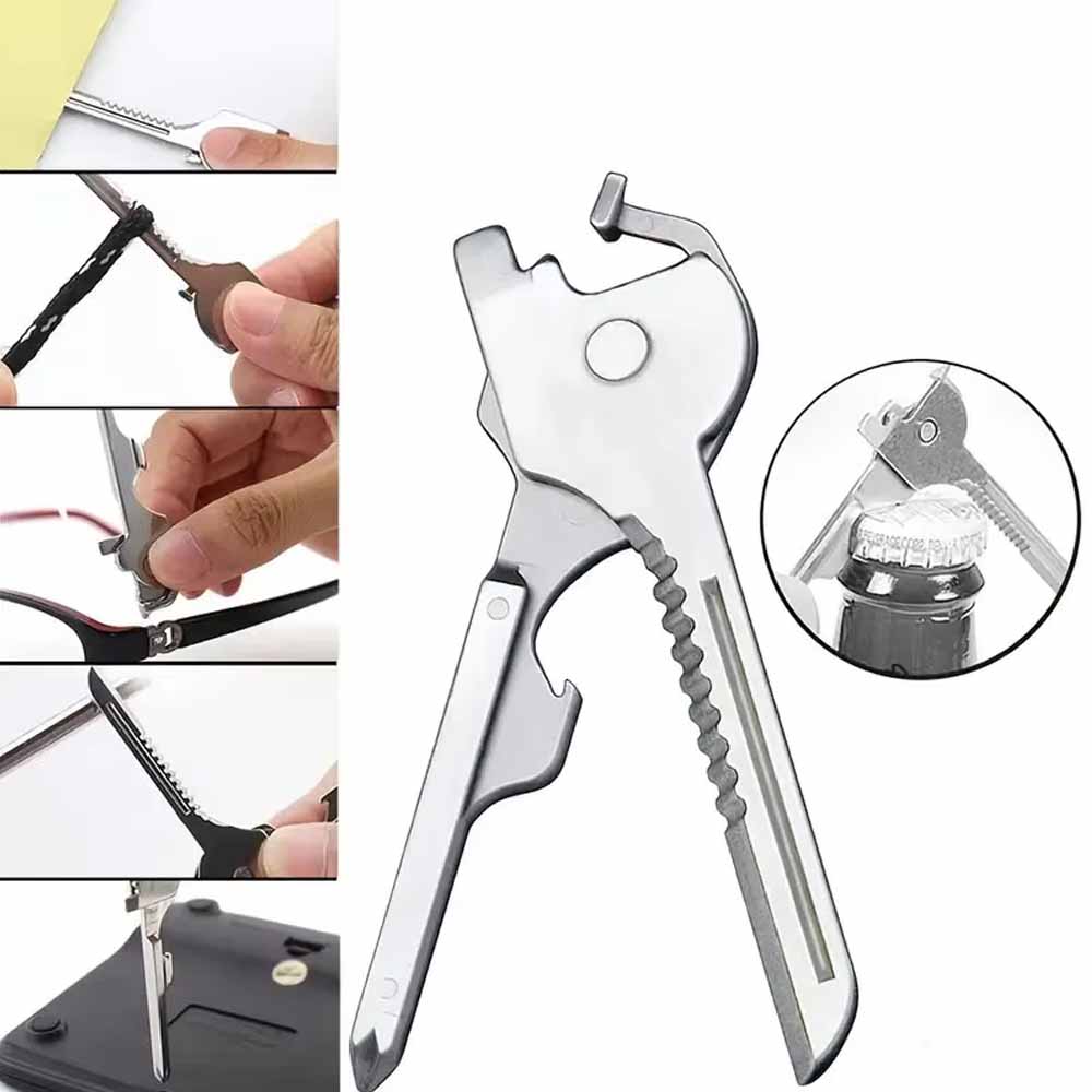 New 6 In 1 Utili Key Multi Tool Multi-purpose Screwdriver Pocket Multi-use Multi-tool Gear Utility Outdoor Gadget Hand Tool