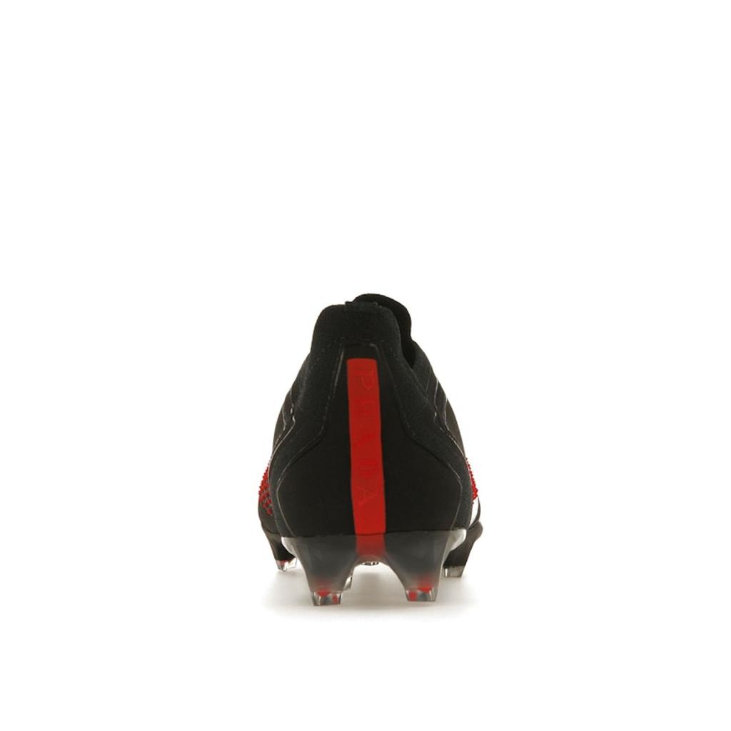 Prada x adidas Predator Accuracy Lux.1 L FG Черный Солнечно-красный Мужские Кроссовки Серебристый металлик ID9303