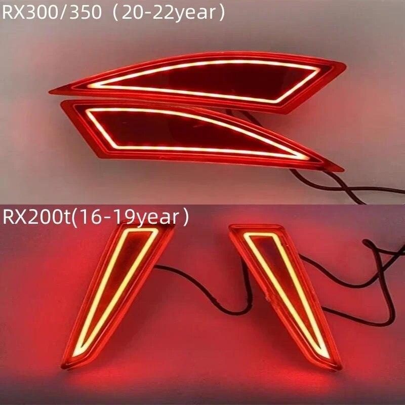 Одна пара автомобиля, модернизация заднего бампера, отражатель сигналов, стоп-сигнал для Lexus RX200t RX300 RX350 2016-2022
