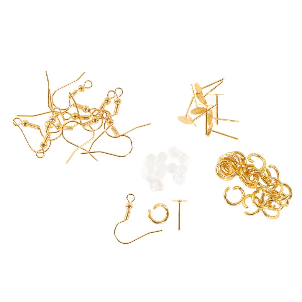 clay cutters set 126 pcs with earring hooks for jewelry making