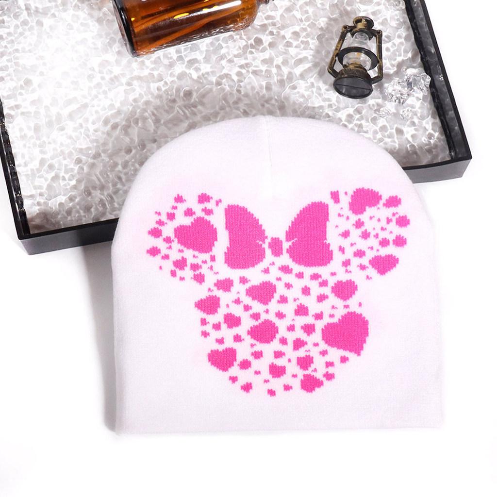 Mickey Mouse Knit Hat For Winter Warmth With Cozy Acrylic Fabric For Outdoor Activities