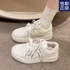 Sports Single Shoes Platform White Shoes Women's 2025 Spring New German Training Shoes Round Head Lace-up Sports Casual Shoes Board Shoes Women