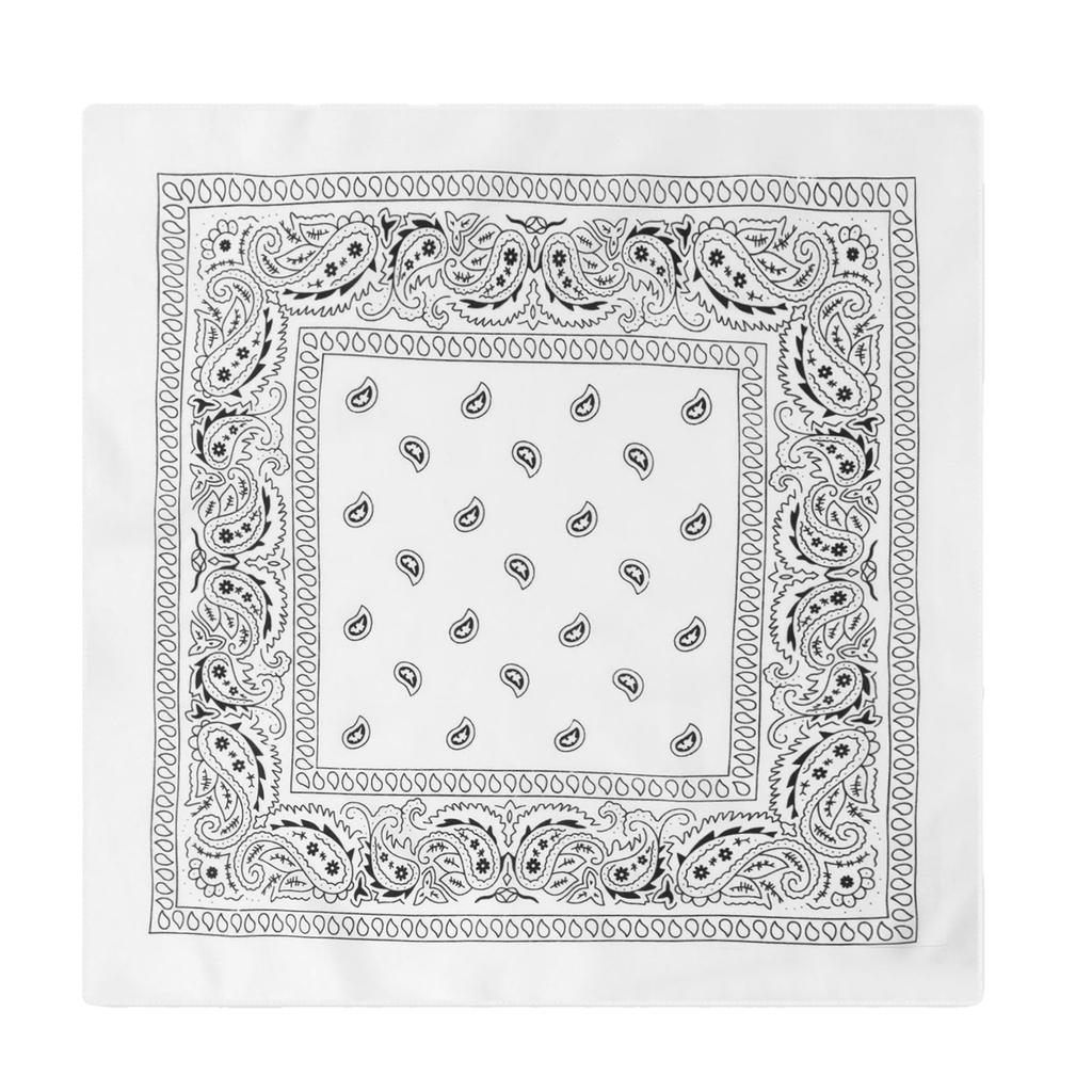 1Pc Paisley Cashew Flower Square Scarf Hip Hop Outdoor Riding Bandana Headscarf