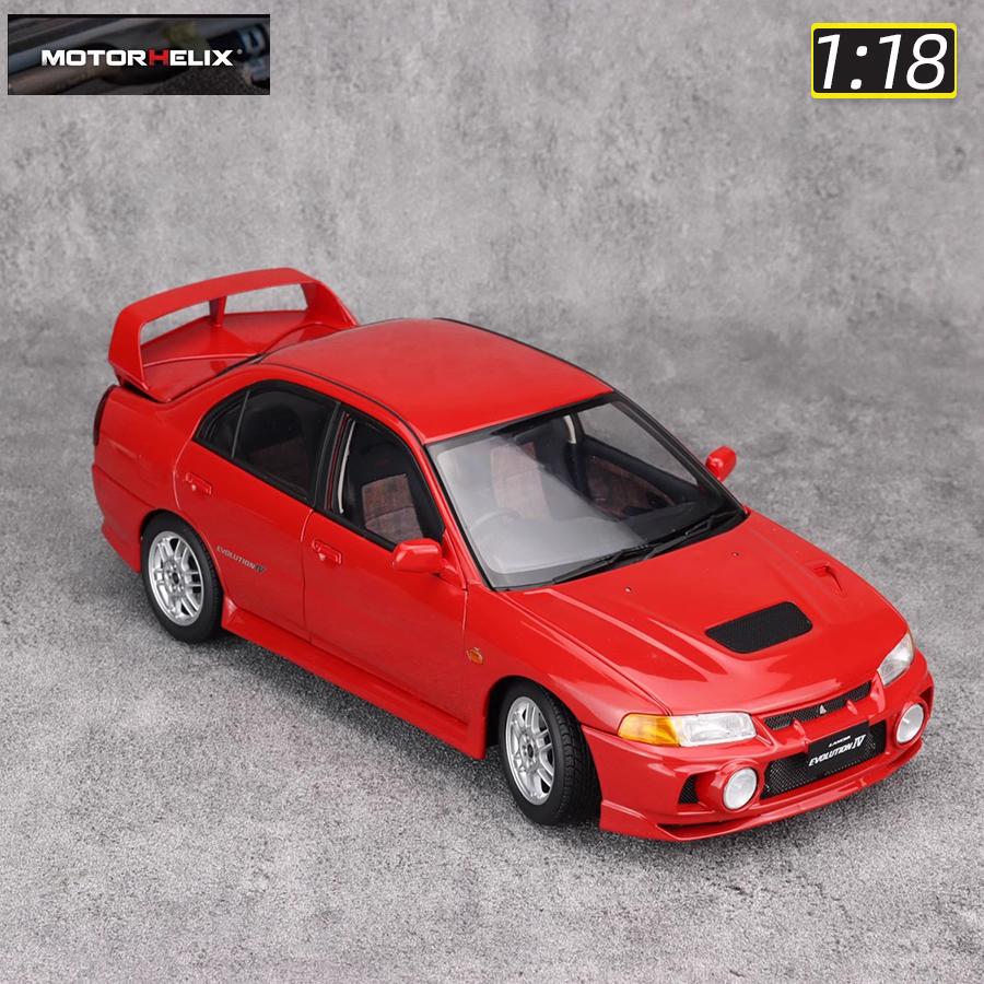 ydcp10 MOTORHELIX MH diecast model 1:18 scale New Mitsubishi EVO IV car model static ornament Holiday gift collection
