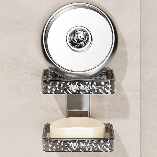 Стеллаж для хранения душевой кабины с присосками, легкая вентиляция, не требуется сверление