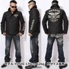 Eagle Emblem Deck Jacket Embroidery Military Black XL [Banson] N-1 NVJK-2210