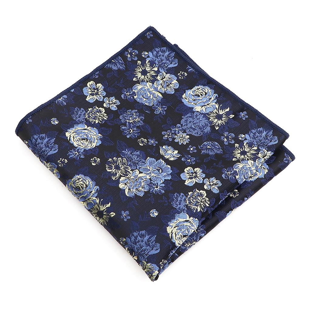 High Quality Men Handkerchief Red Blue Rose Floral Constellation Designed Wave Lines 26cm Width Tuxedo Suit Shirt Pocket Square