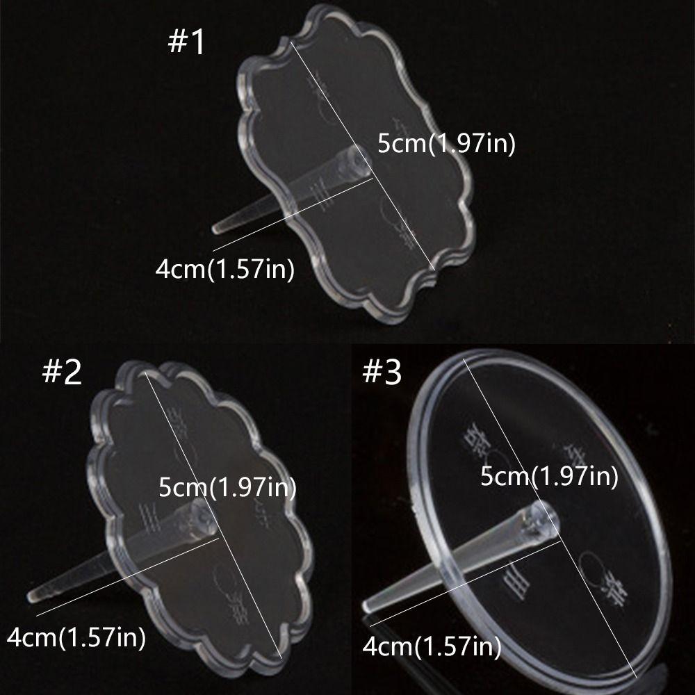 100 шт. Прозрачная основа для выпечки торта, пластиковая основа для фиксации куклы, декор для вечеринки по случаю дня рождения