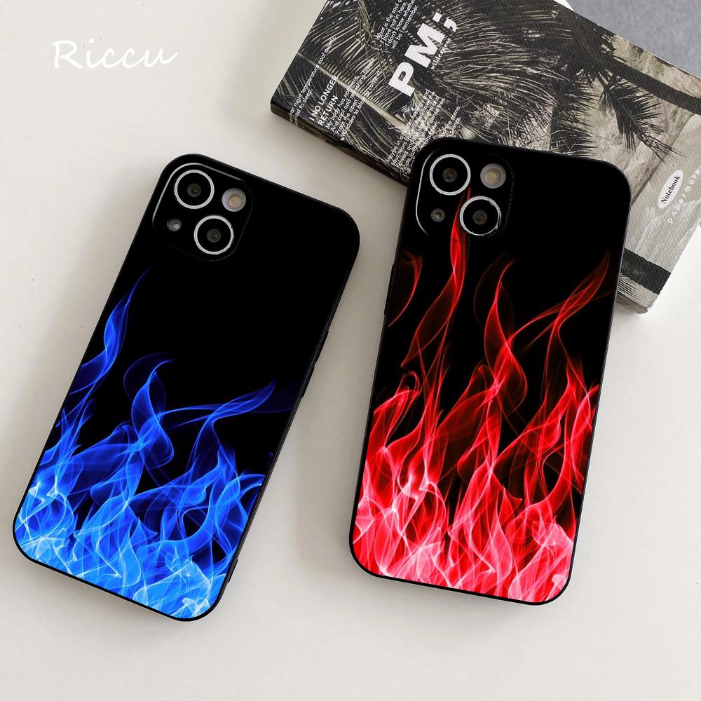 Художественный индивидуальный чехол для телефона с пламенем для Iphone 14 11 12 Pro 8 7 14 Plus X Pro MAX 13 MINI XR X XS SE 2020, мягкие чехлы для телефонов