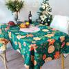 Рождественская скатерть водонепроницаемая, с защитой от ожогов и масла, скатерть, не требующая стирки, коврик для стола, коврик для журнального столика, скатерть