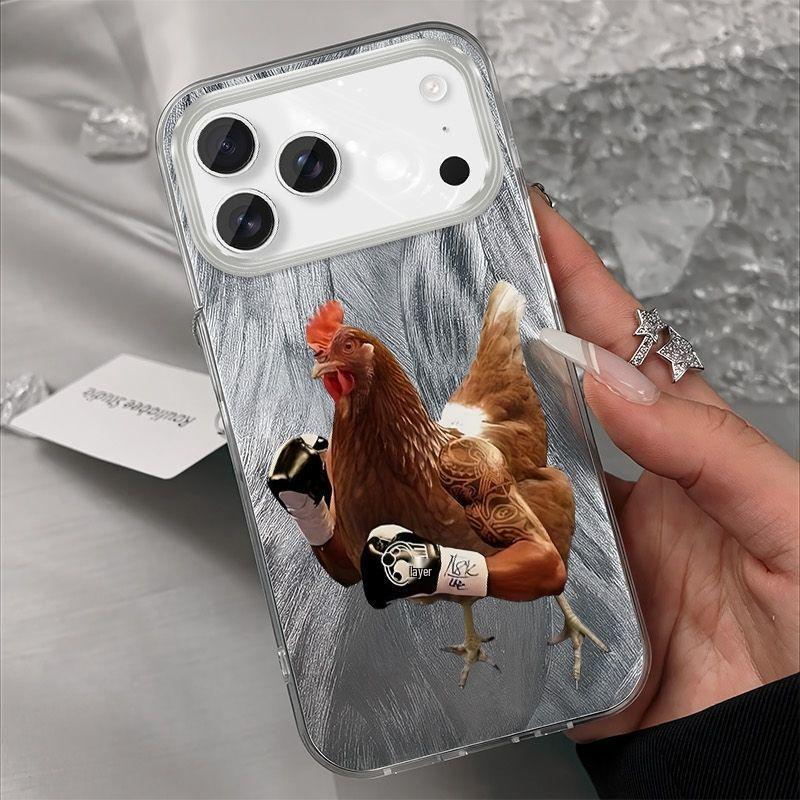 Креативный чехол-накладка для Apple iPhone 13/14/15/16Plus/17Pro от Boxing Rooster