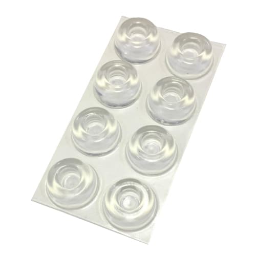 Set of 8 Door Stop Cushions, Non-Slip Rubber Feet, Transparent Furniture Rubber Feet, Strong Adhesive, Thick, Impact Noise and Scratch Prevention, Non