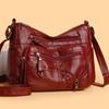 Single Shoulder Soft Leather Large Capacity Diagonal Bag