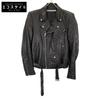 JOHN LAWRENCE SULLIVAN BLACK JLS-04-01 LAMB LEATHER DOUBLE RIDER'S JACKET Jacket 36 blackUsed