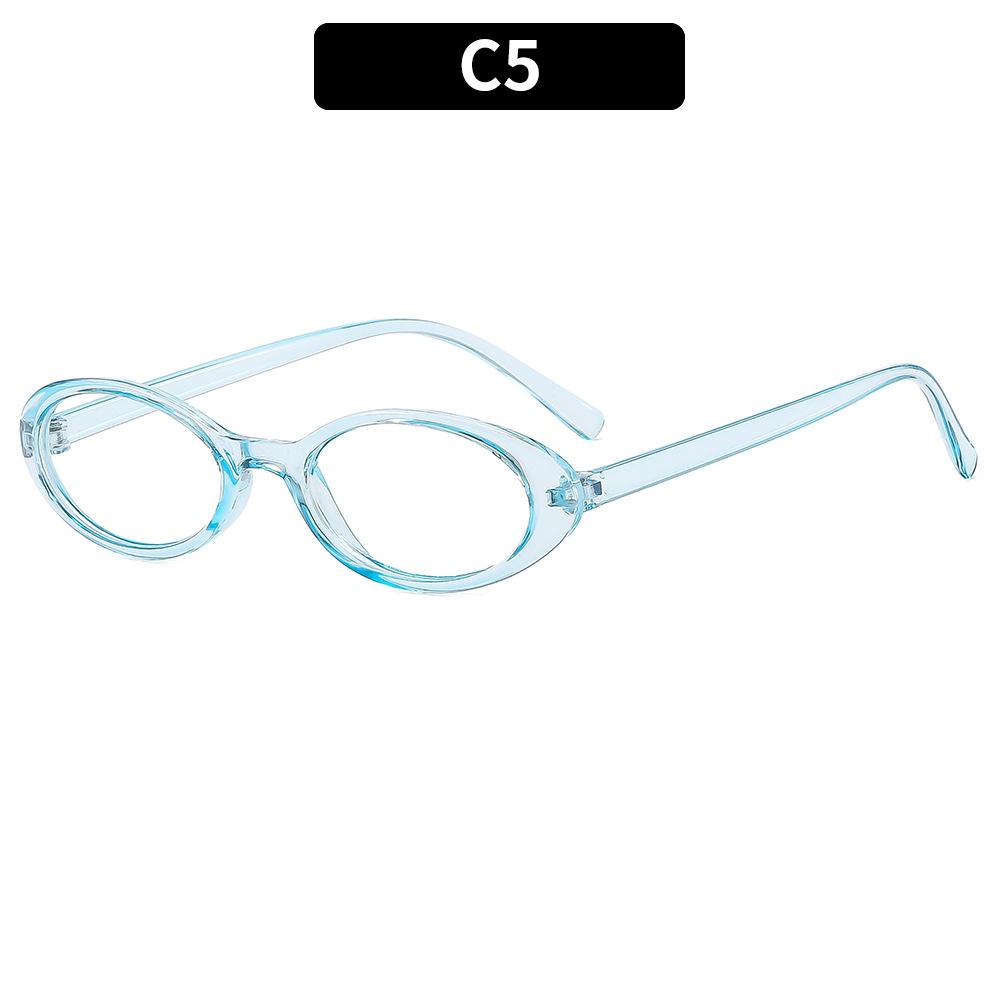 Ladies Glasses, Retro Small Frame Flat Glasses.