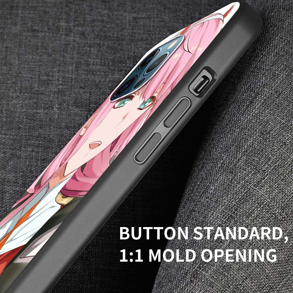 02 Zero Two Anime Darling In The Franxx Case for iPhone 13 14 11 12 Pro Max 7 8 Plus SE X XR XS Max Silicone Cover Phone Cases
