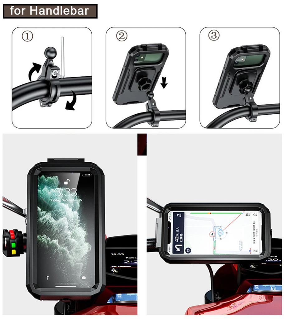 Motorcycle Wireless Charger Holder Type C QC3.0 Fast Charge Motorbike Phone Holder Waterproof Cellphone Case Motor Stand Support