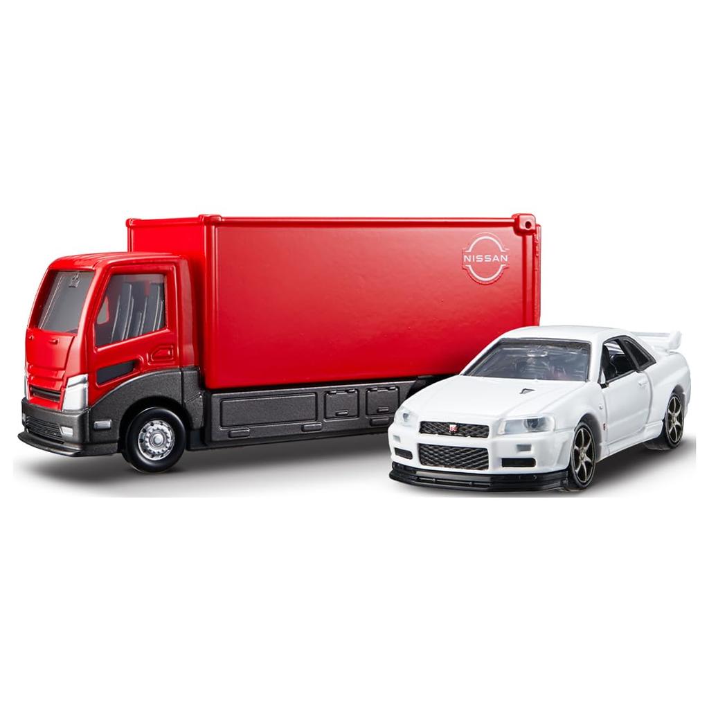 Takara Tomy Tomica Premium Tomica Transporter Nissan Skyline Nur Miniature Car Toy 6 and GT-R V-specII (Ages up)