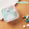 Милый мультфильм мини-бокс для хранения лекарств и таблеток портативный пустой дорожный аксессуар