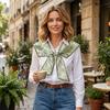 Floral Pattern Shirt Fake Collar Summer Shoulder Wraps New False Fake Collar  Women