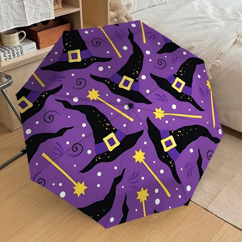 1pc Witch Hats Automatic Umbrella Durable Iron Frame & Plastic Handle, Gift for Men & Women, Sturdy Construction yy250905182
