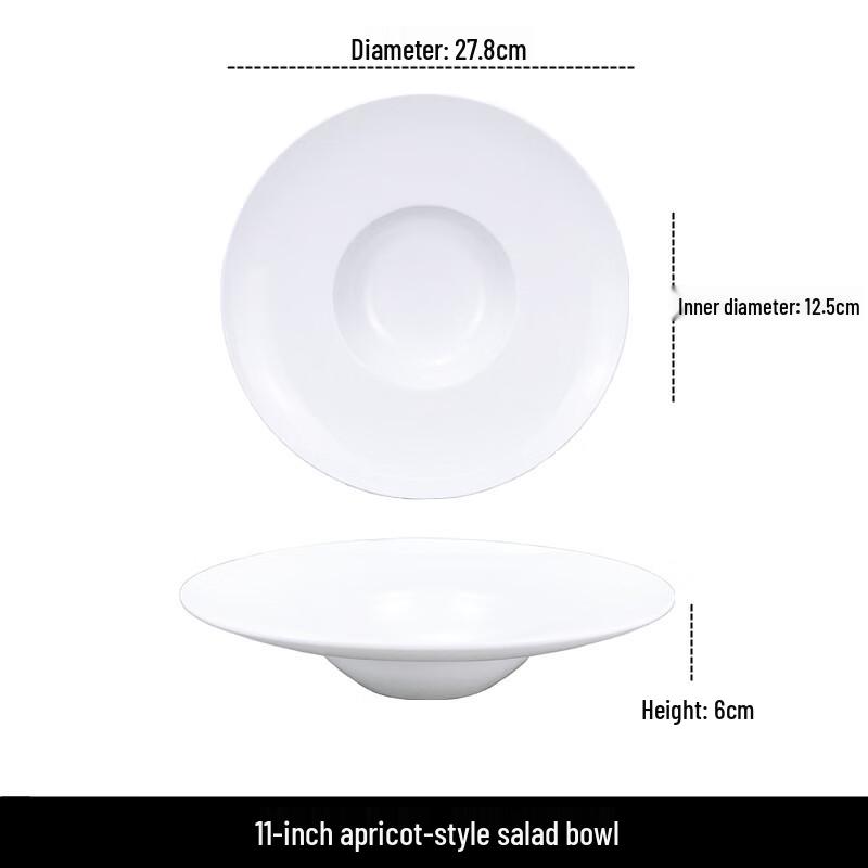 Qianxing 11-inch Nordic Ceramic Pasta & Salad Bowl
