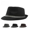 British Retro Jazz Hat Men's Autumn New Black Gentleman Hat Hip-hop Rivet Top Hat Women's Performance Hats