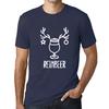 Ultrabasic Graphique Homme Reinbeer T-Shirt Cadeau Imprime Tee-shirt