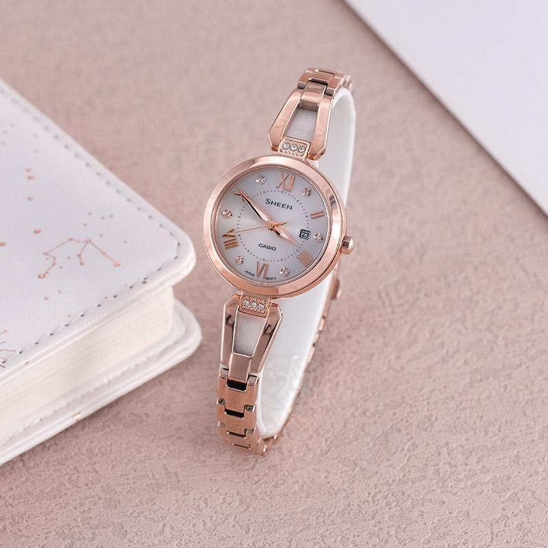Casio Женские часы SHEEN Серебристые SHS-4526CG-4AUPR