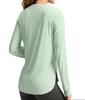 Perturga Rash Long Sleeve UPF Round Comfortable for and Light Size XL Women's Guard, T-Shirt, 50+, Neck, Cooling, Breathable, Stretch, Sports,