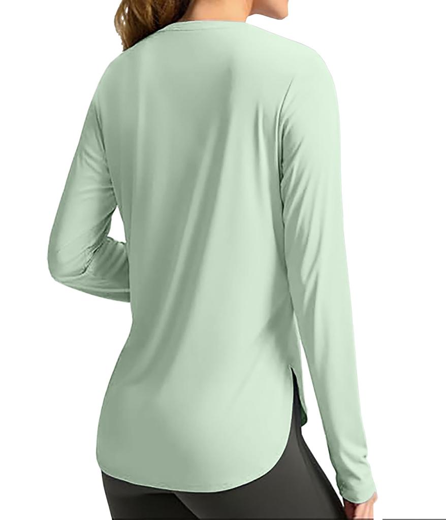 Perturga Rash Long Sleeve UPF Round Comfortable for and Light Size XL Women's Guard, T-Shirt, 50+, Neck, Cooling, Breathable, Stretch, Sports,