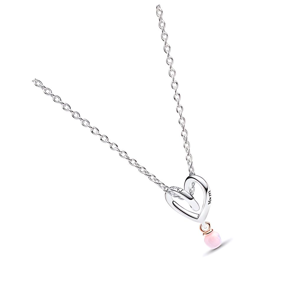 Pandora Heart Design Alloy Gold Plated 925 Silver Necklace Women necklace ZT2972
