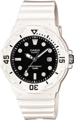 Casio Аналоговые часы для детей, дешевые Casio, глянцевые белые x черные, зарубежная модель LRW-200H-1EV женские [Товар]