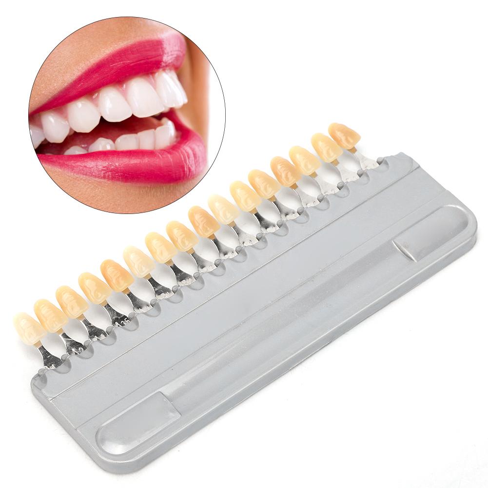 16-цветная стоматологическая шкала оттенков, шкала оттенков для отбеливания зубов, цветовой компаратор