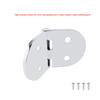 Door Hinge Stainless Steel Mirror Polished Floor Strap Hinges with Screws Decks Cabinet Hardware Parts Cupboard Window
