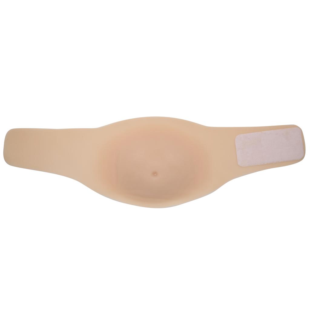 Fake Pregnancy Belly Artificial Silicone Pregnant Belly Photography Actor Performance PropWhite 2-3