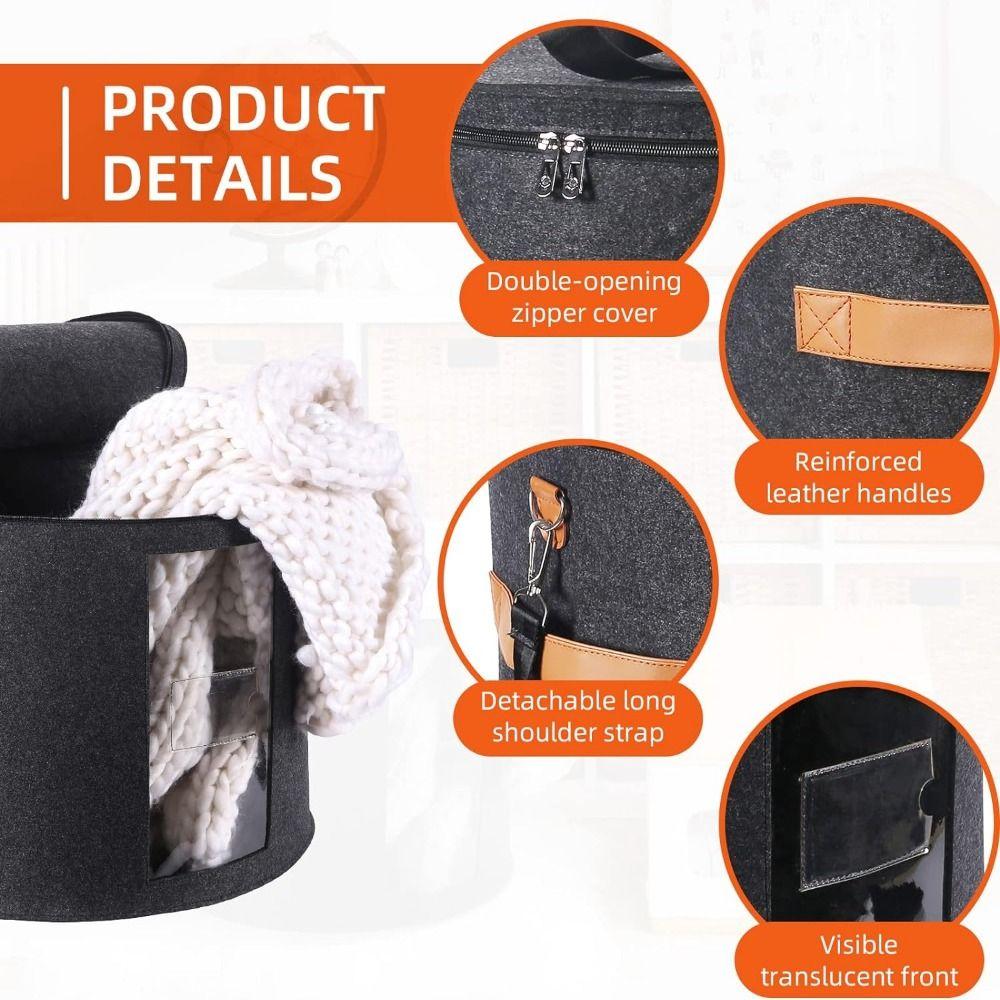 Пылезащитный ящик для хранения шляп-федор, контейнер для ковбойских шляп, круглая сумка-органайзер для кепок, для улицы