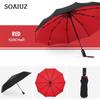 Ветрозащитный двухслойный устойчивый зонт, полностью автоматический зонт от дождя для мужчин и женщин, 10 К, прочный роскошный деловой мужской большой зонтик