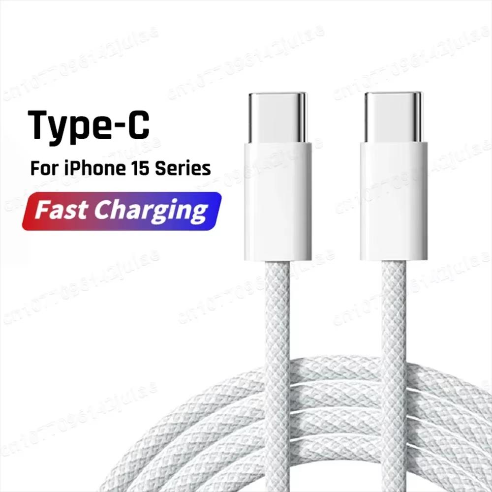 NNBILI PD 60W Fast Charger 6A USB C to Type C Cable For iPhone 18 17 16 Pro MAX USBC Quick Charging For Samsung S26 Xiaomi Cable