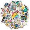 Fun Education Decals Colorful Art School Supplies Stationery Stickers For Fridge Laptop