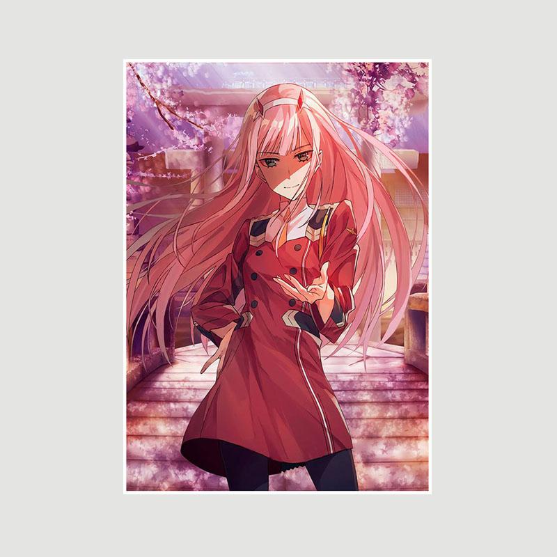 Домашний декор Картина Милая маленькая Лоли Аниме Девушка Плакат Милая Лолита Манга Фигурка Белые бумажные постеры и принты Бар Спальня Украшения Фреска