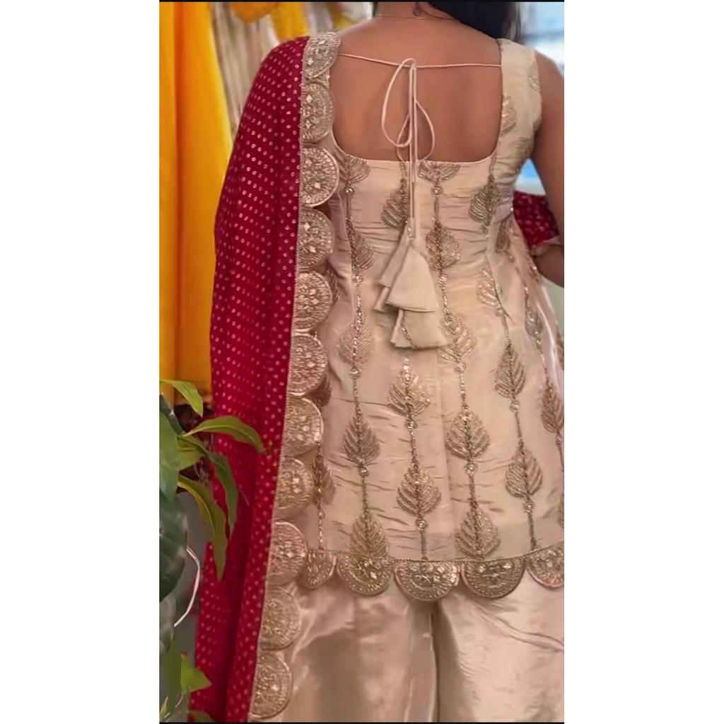 Индийский Дизайнерский Пакистанский Костюм Палаццо Женский Свадебный Наряд Этнический Сальвар Камиз ECE-2015