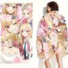 M-Мой Маленький Мальчик Marin Kitagawa Микрофибра Пляжное Полотенце Розовое Быстросохнущее Мягкое Впитывающее Полотенце для Ванны для Фанатов Аниме Подростков Лето