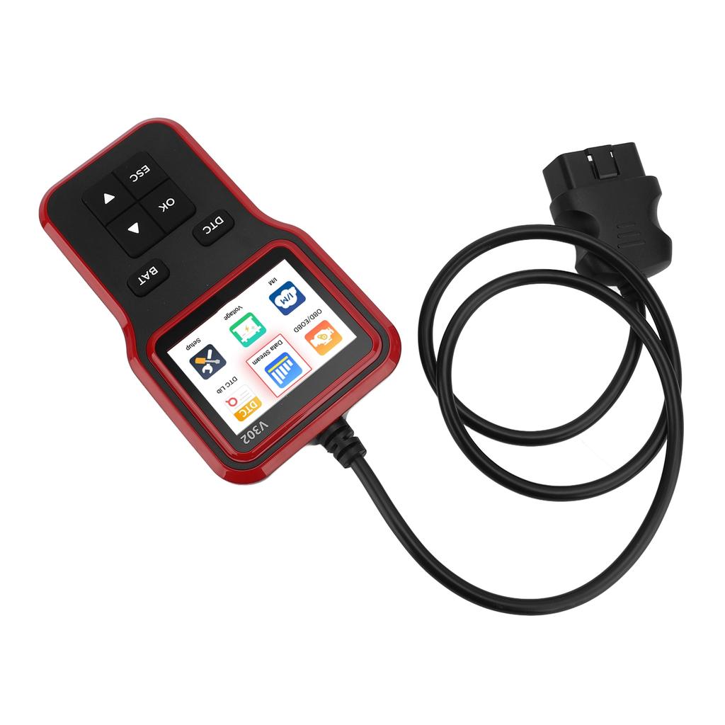 Автомобильный OBD-сканер Кривая в реальном времени Готовность I/M 2,8-дюймовый цветной TFT-экран Считыватель кодов неисправностей двигателя для автомобилей