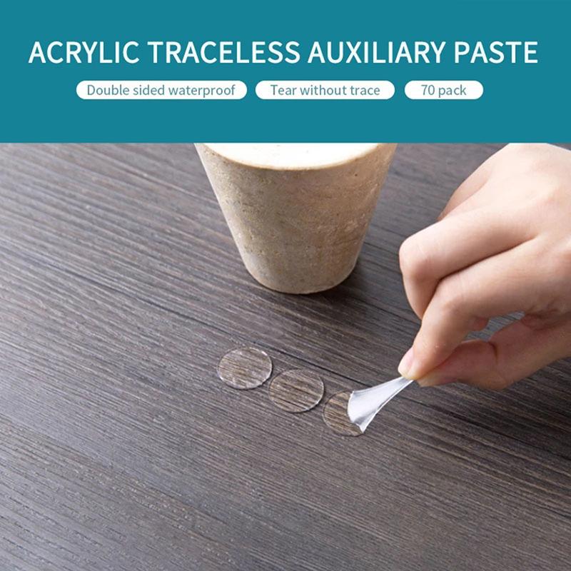 60 шт./компл. двухсторонняя гибкая клейкая лента, водостойкая двусторонняя клейкая лента