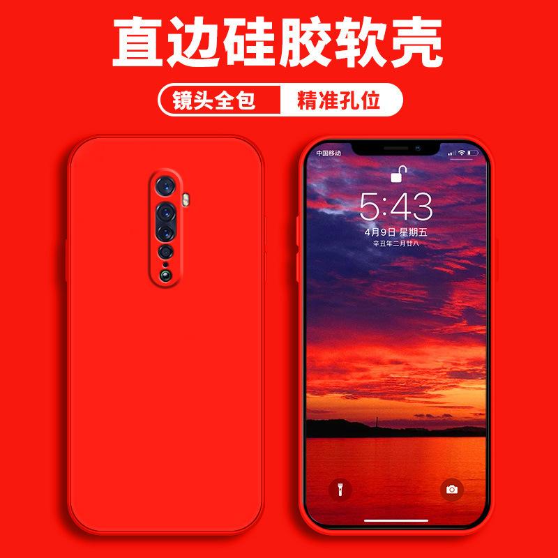 Применимый чехол для мобильного телефона opporeno1, защитный чехол, жидкий мягкий силикон, всесторонний, противоударный, мужская и женская оболочка